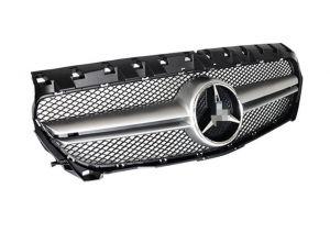 Решетка радиатора AMG Matt Silver style для Mercedes Benz CLA Class W117 2014-2016